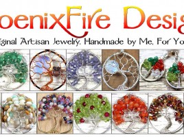 PhoenixFire Designs Original Artisan Gemstone Jewelry. Offering world-famous wire wrapped Tree of Life Gemstone Pendants, original unique Tree Jewelry, handmade Birthstone Jewelry, Mother's Jewelry, Bird Nest Necklaces, Steampunk jewellry, Bride, Bridal and Formal items and More! Custom Orders always accepted.