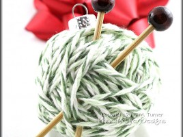 Put a little handmade whimsy in your Christmas Tree decorations with this adorable little yarn ball ornament! A perfect gift for knitters and people who crochet and a cute way to celebrate your love of handmade!