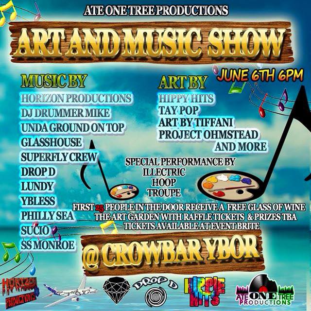 PhoenixFire Designs will be a vendor at the Art and Music Show at Crowbar in Ybor, Saturday June 6, 2016 @ 6pm. With tons of local live musicians and excellent artisan vendors, it's a great night out!