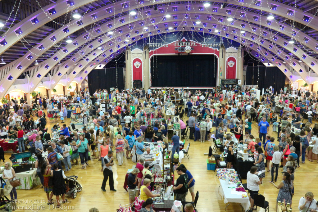 Huge turnout in the beautiful historic ballroom of the St. Petersburg Coliseum for the Etsy Craft Party June 5, 2015