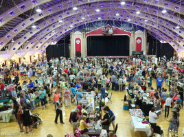 Huge turnout in the beautiful historic ballroom of the St. Petersburg Coliseum for the Etsy Craft Party June 5, 2015 Phoenix Fire Designs, TBEC Tampa Bay Etsy Crew