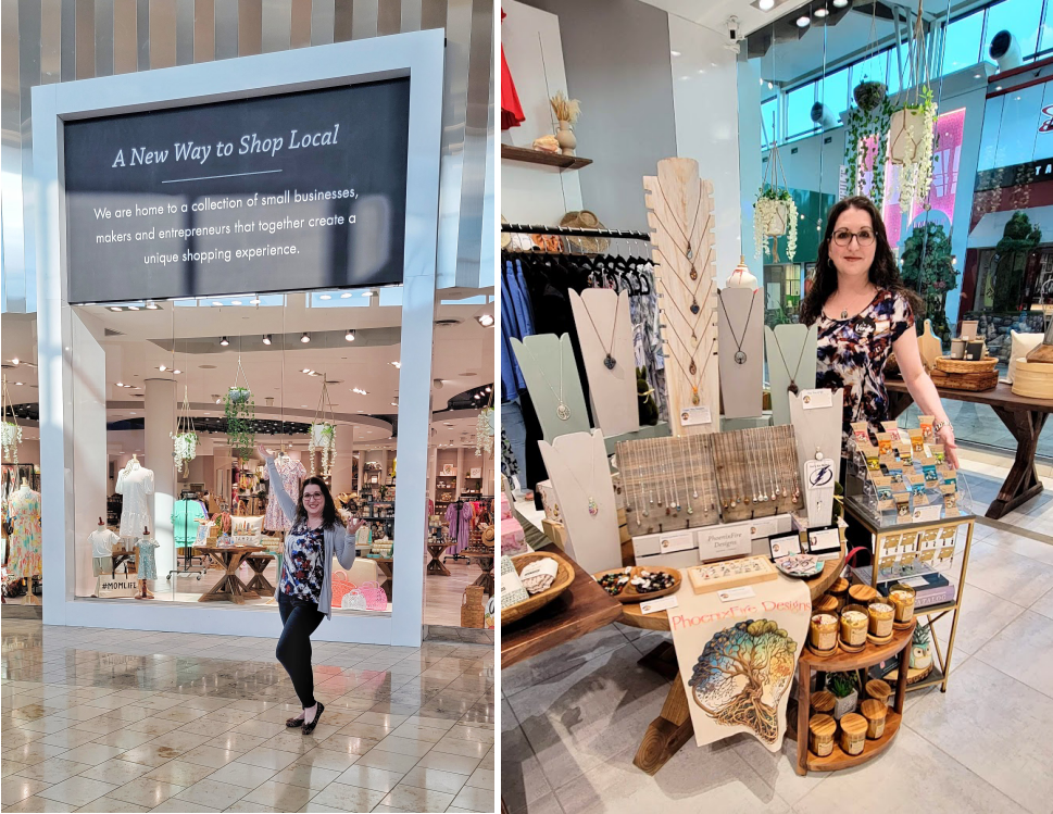 PhoenixFire Designs as part of The Maker and Merchant retail storefront inside Citrus Park Town Center Mall Tampa, FL