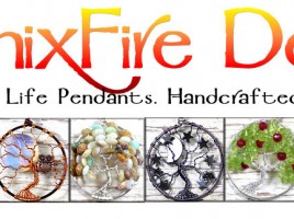 Handcrafted, handmade wire wrapped gemstone jewelry including world-famous Tree of Life Pendants made from scratch by Miss M. Turner of PhoenixFire Designs.