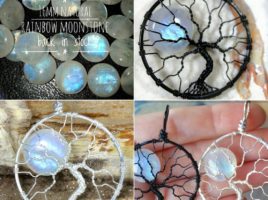 PhoenixFire Designs exclusive 16mm rainbow moonstone full moon tree of life pendant back in stock!